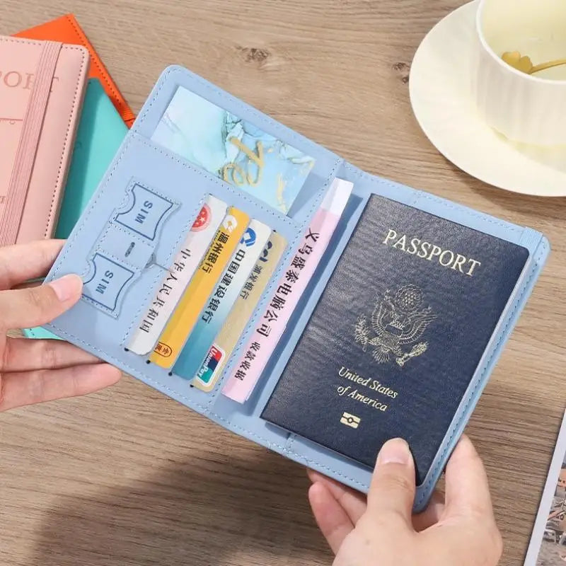Waterproof PU Leather Passport Holder & Travel Wallet