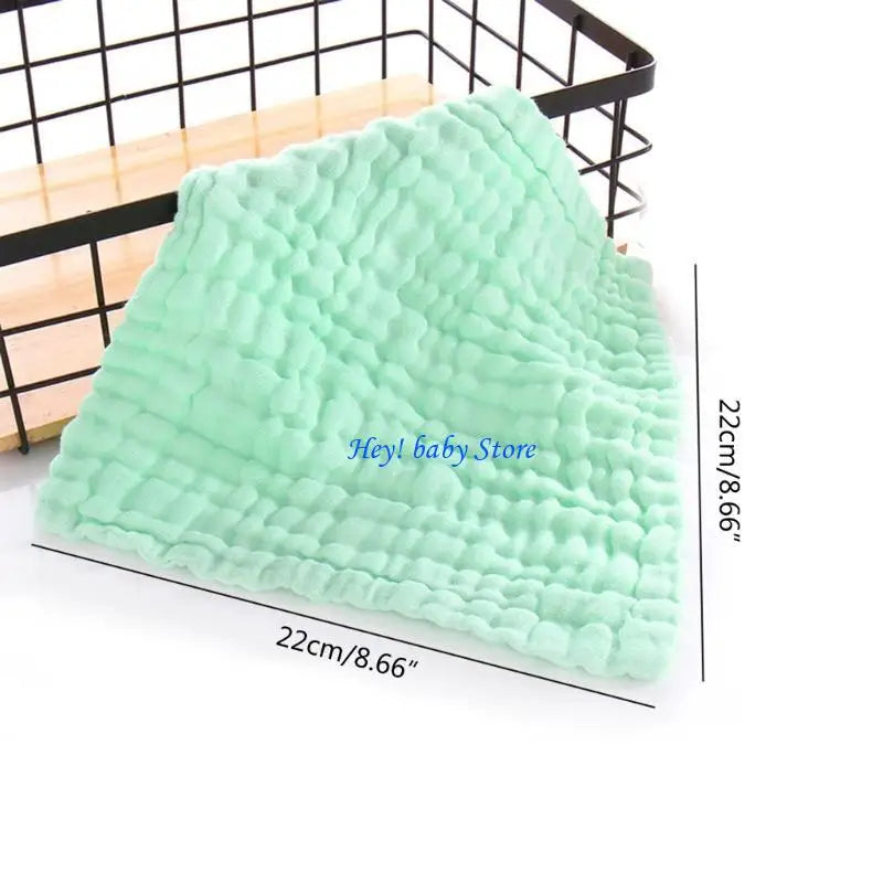 Baby Muslin Face Towels | Soft Cotton Handkerchief Wipes 5-Pack