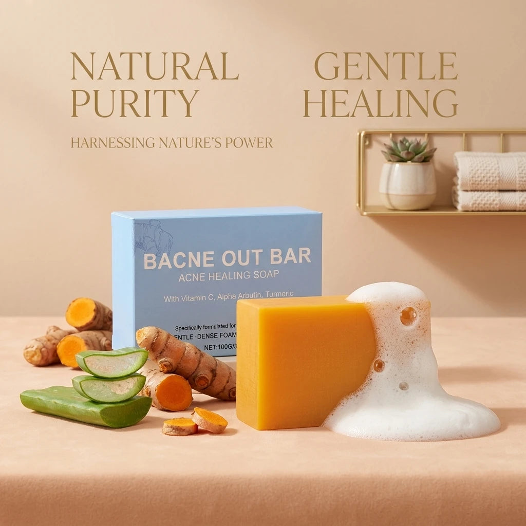 Turmeric Cleansing Soap Effectively Removes Body Acne Deep Cleansing Rich Foam Eliminates Body Odor Gently Exfoliates Body Soap Peaceful Pleasures Health and Wellness