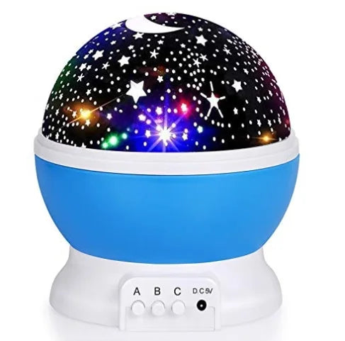 Night Lamp Projector Starry Sky Night Light Projector Baby Lamp Decor Rotating Starry Nursery Moon Galaxy Projector Table Light Peaceful Pleasures Health and Wellness Blue USB Plug