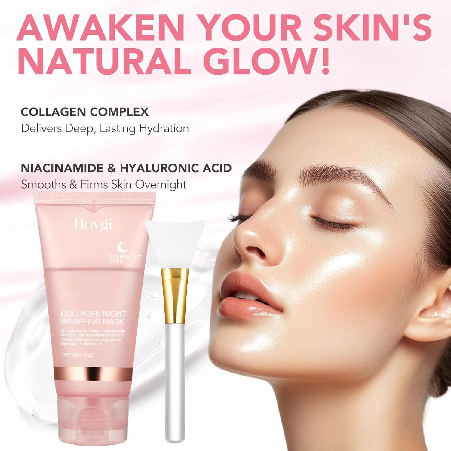Collagen Overnight Peel-Off Mask – Deep Hydration Face Mask Peaceful Pleasures Health and Wellness