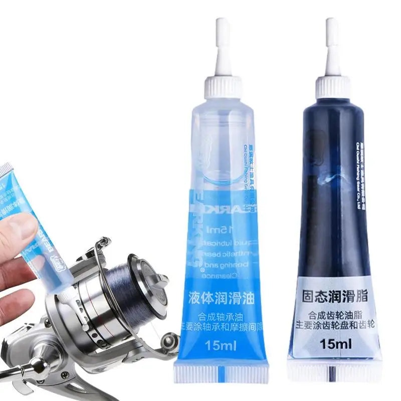 Fishing Reel Lubricant Fishing Reel Lubricating Oil Fishing Reel Protective Grease Maintenance Tools Kit Lubricant Oil Set Peaceful Pleasures Health and Wellness
