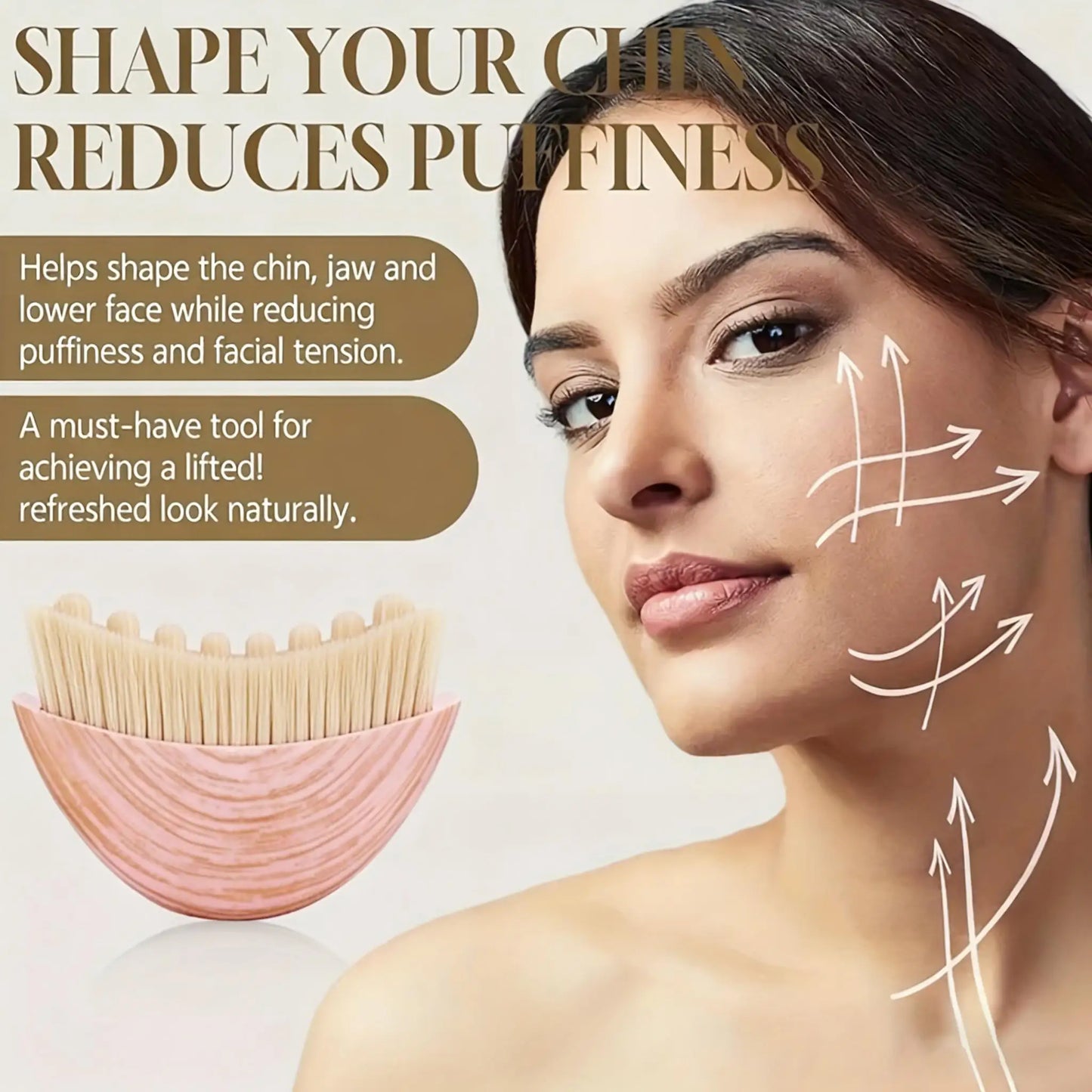 Face Contour Sculpting Brush – Jawline & Chin Massager