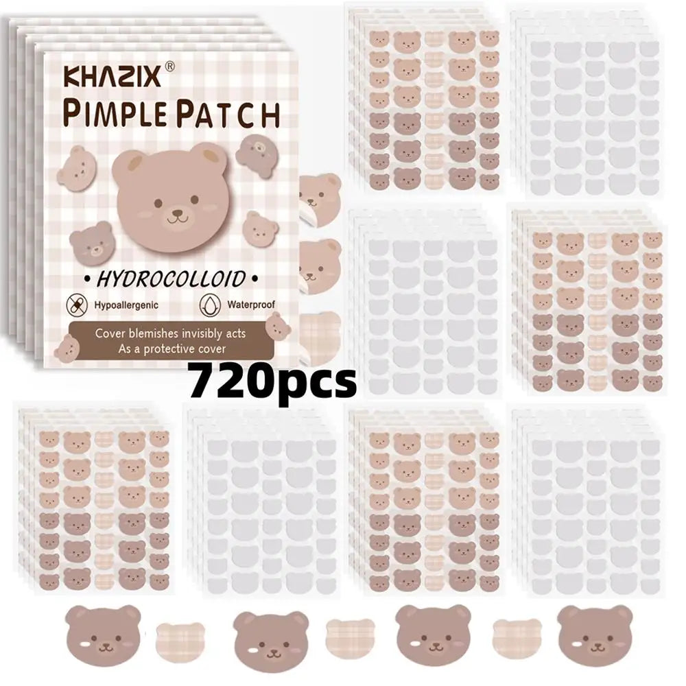 Bear Hydrocolloid Acne Patches – 720/1020 Count Pimple Patches