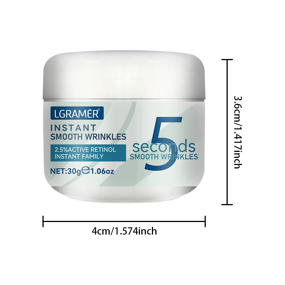 5 Seconds Retinol Smooth Wrinkles Cream Nourishing Moisturizer Fade Spot Firming Face Fine Skin Care Lifting Cream Care Products Peaceful Pleasures Health and Wellness