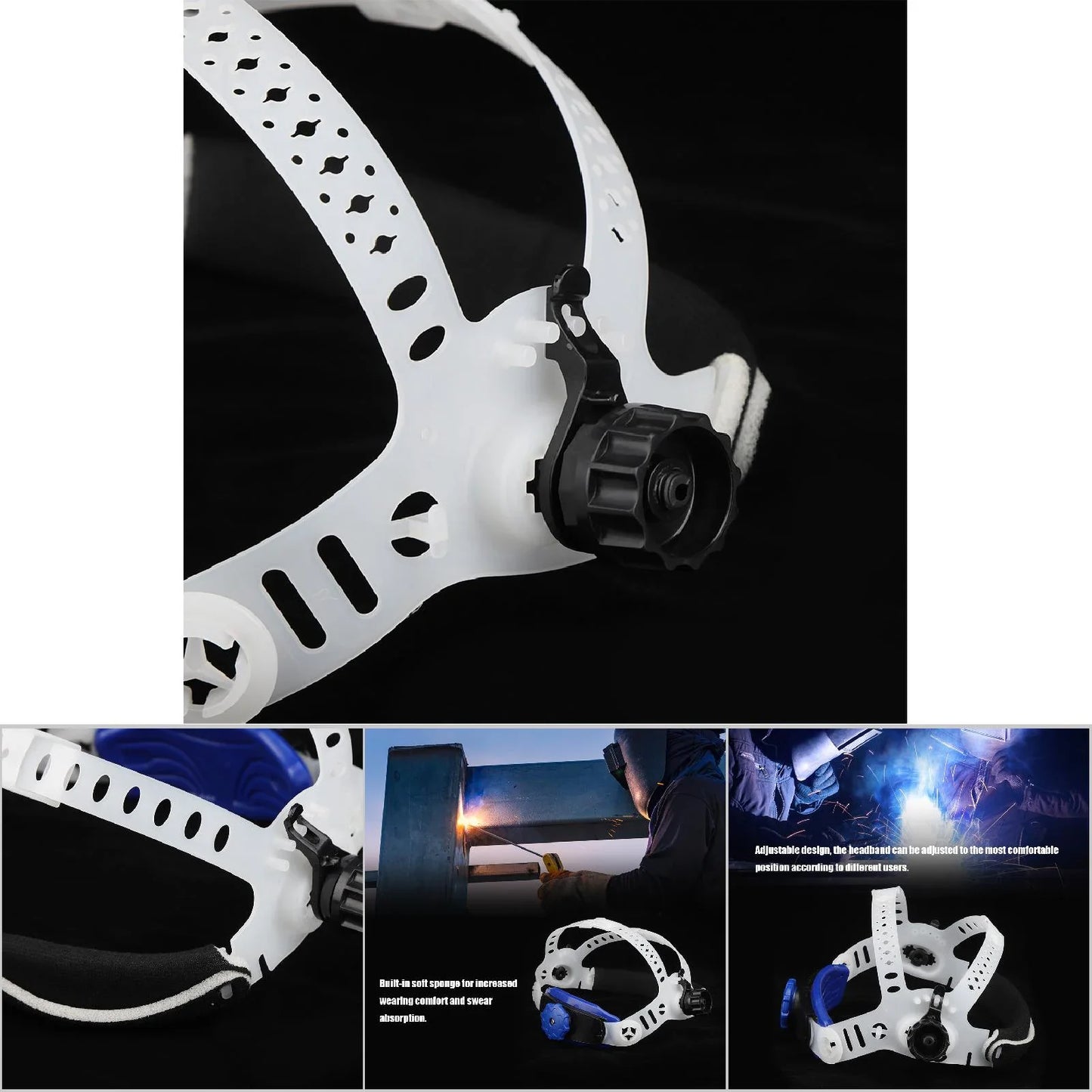 Welding Welder Mask Adjustable Headband Solar Auto Darkening Helmet