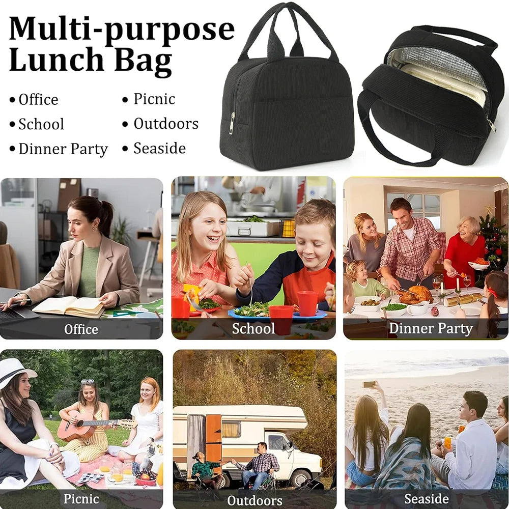 Insulated Lunch Bag for Women & Men | Cute Reusable Lunch Box