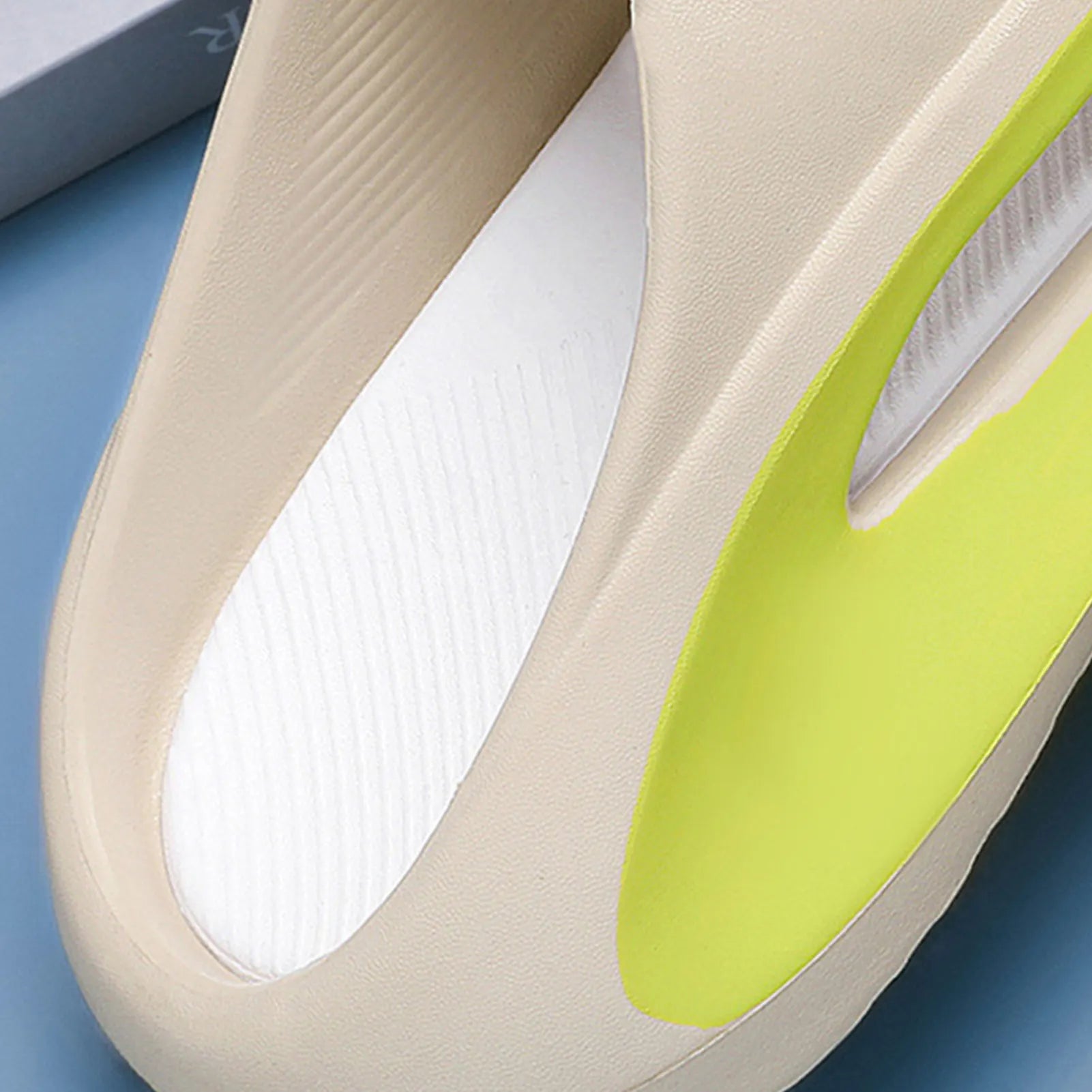 Men Cloud Slippers Open Toe Cushioned Thick Sole Shower Slippers for Beach Hotel Gym Vacation Peaceful Pleasures Health and Wellness