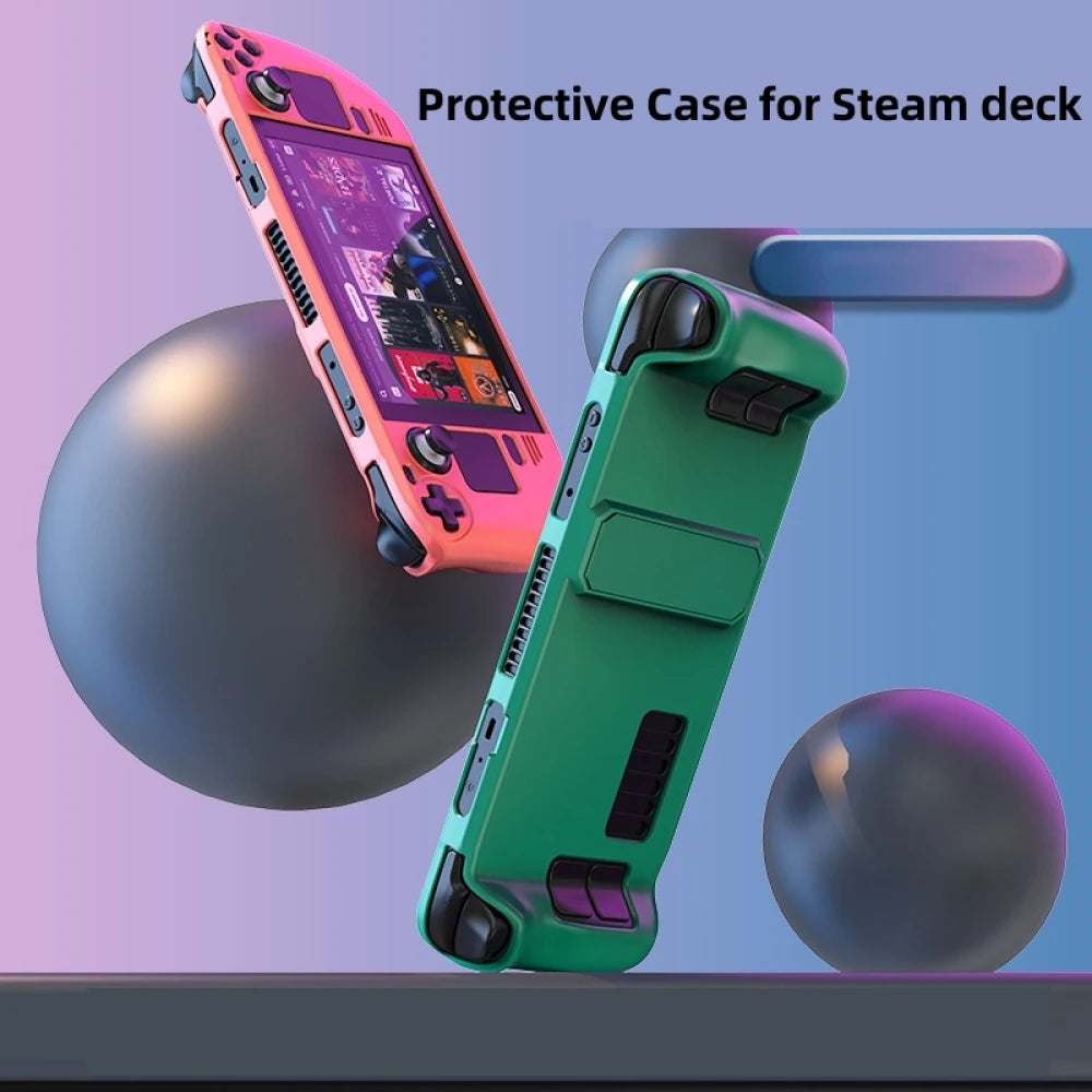 Suitable For Steam Deck Skin-Friendly Feel For Steam Deck Oled Colorful PC Protective Case With Stand Game Console Accessories Peaceful Pleasures Health and Wellness