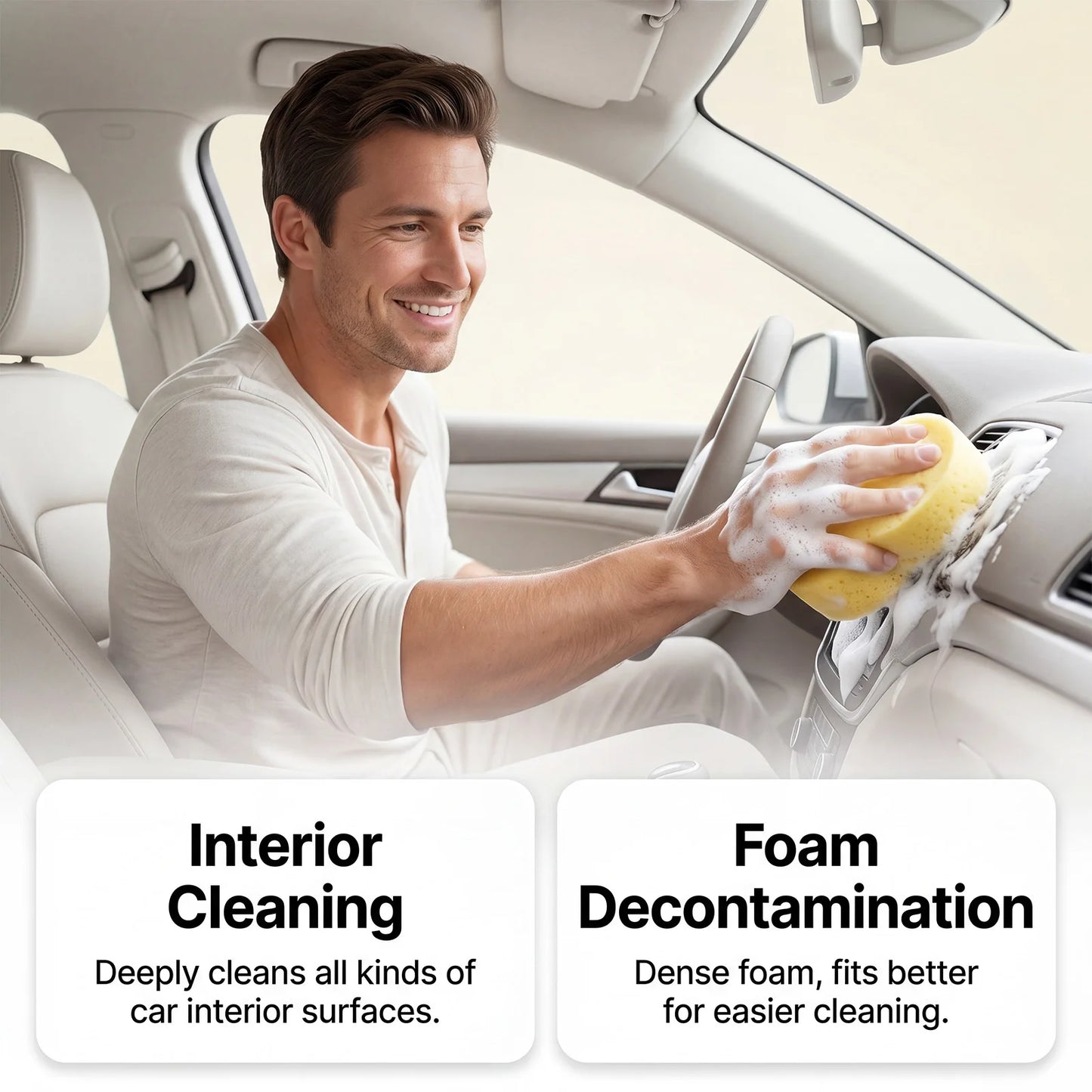 Multipurpose Foam Cleaning Kit – No-Rinse Car & Home Cleaner