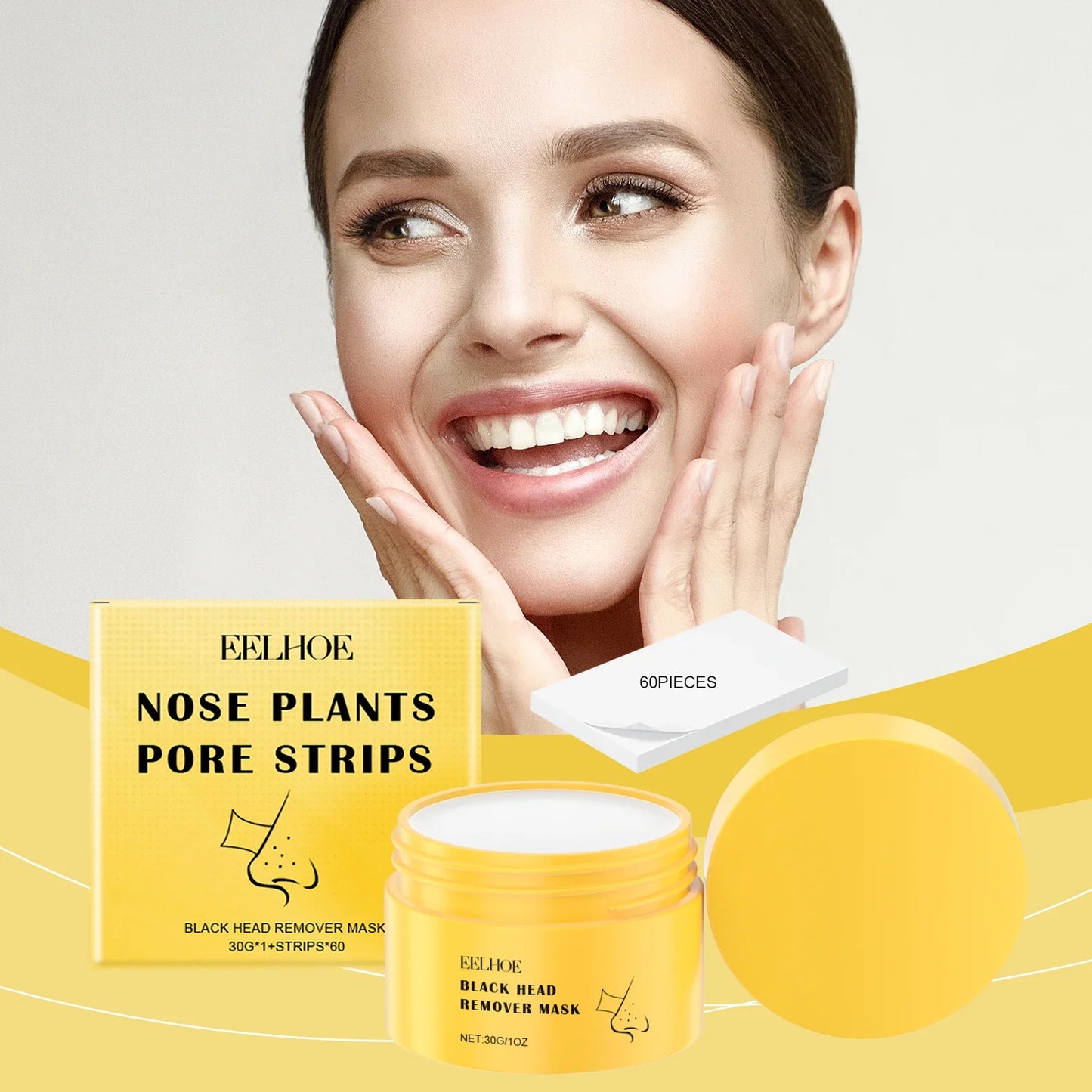 Eelhoe Blackhead Nose Strips – T-Zone Pore Cleansing & Moisturizing