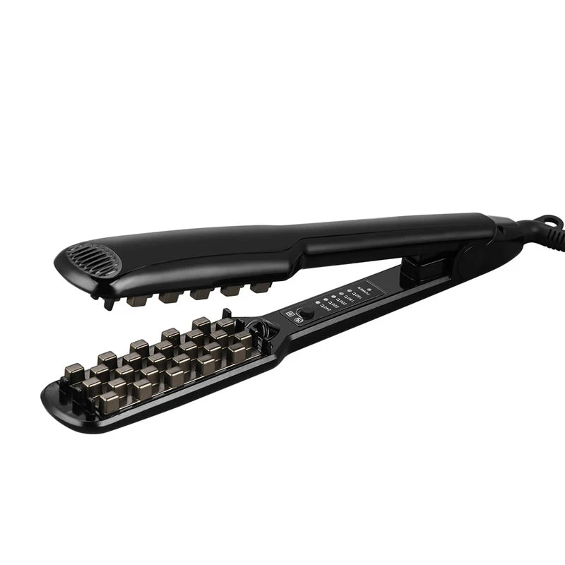 Styling Crimping Perm Pliers Flat Iron Corn and Wave Hair Straightener Volumizing Iron 2 in 1 Hair Straightener Ceramic Peaceful Pleasures Health and Wellness black EU