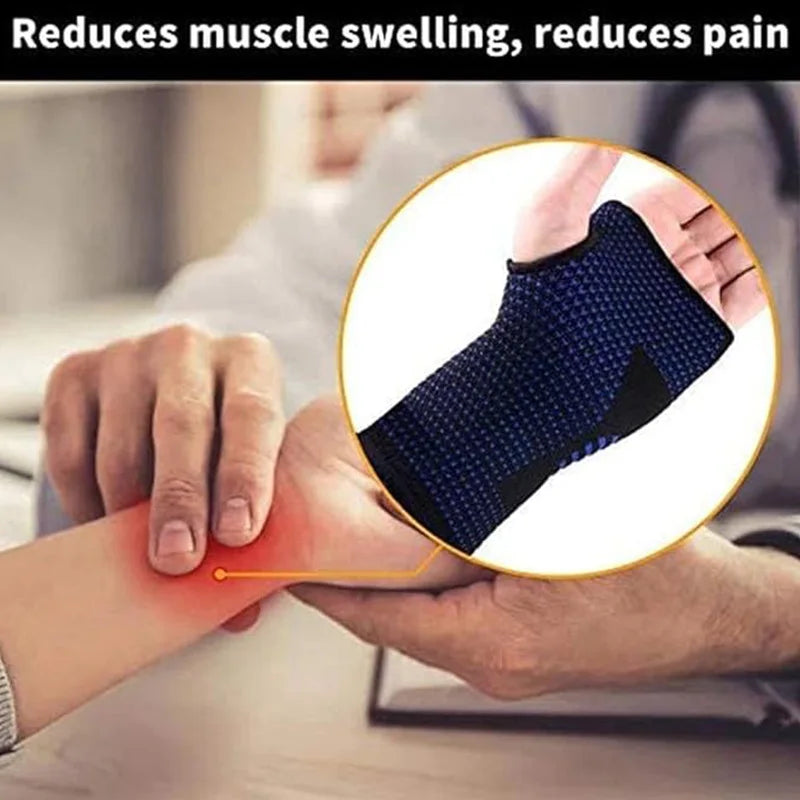 Wrist Compression Support Glove – Knit Sleeve, Unisex | RooRuns