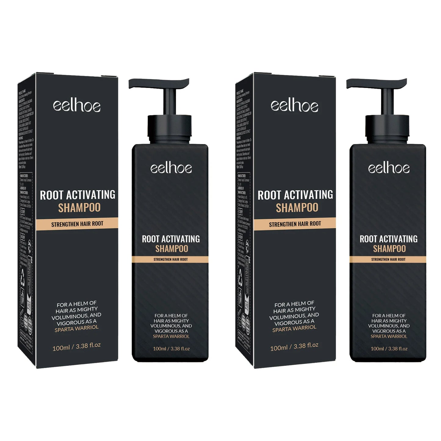 EELHOE Root Activating Shampoo – Reduce Hair Loss & Grow Hair Growth Shampoo Peaceful Pleasures Health and Wellness 2 X 100ml Boxed