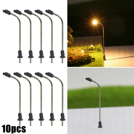 1 87 H0 Scenery Scale Wall Lamps 3V LED Z Gauge Street Light Rail Peaceful Pleasures Health and Wellness Default Title