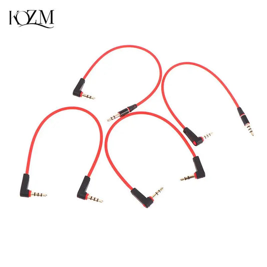 Right Angle 3.5mm Male to Male AUX Stereo Cable – 20cm/30cm AUX Audio Cable Oasis Select