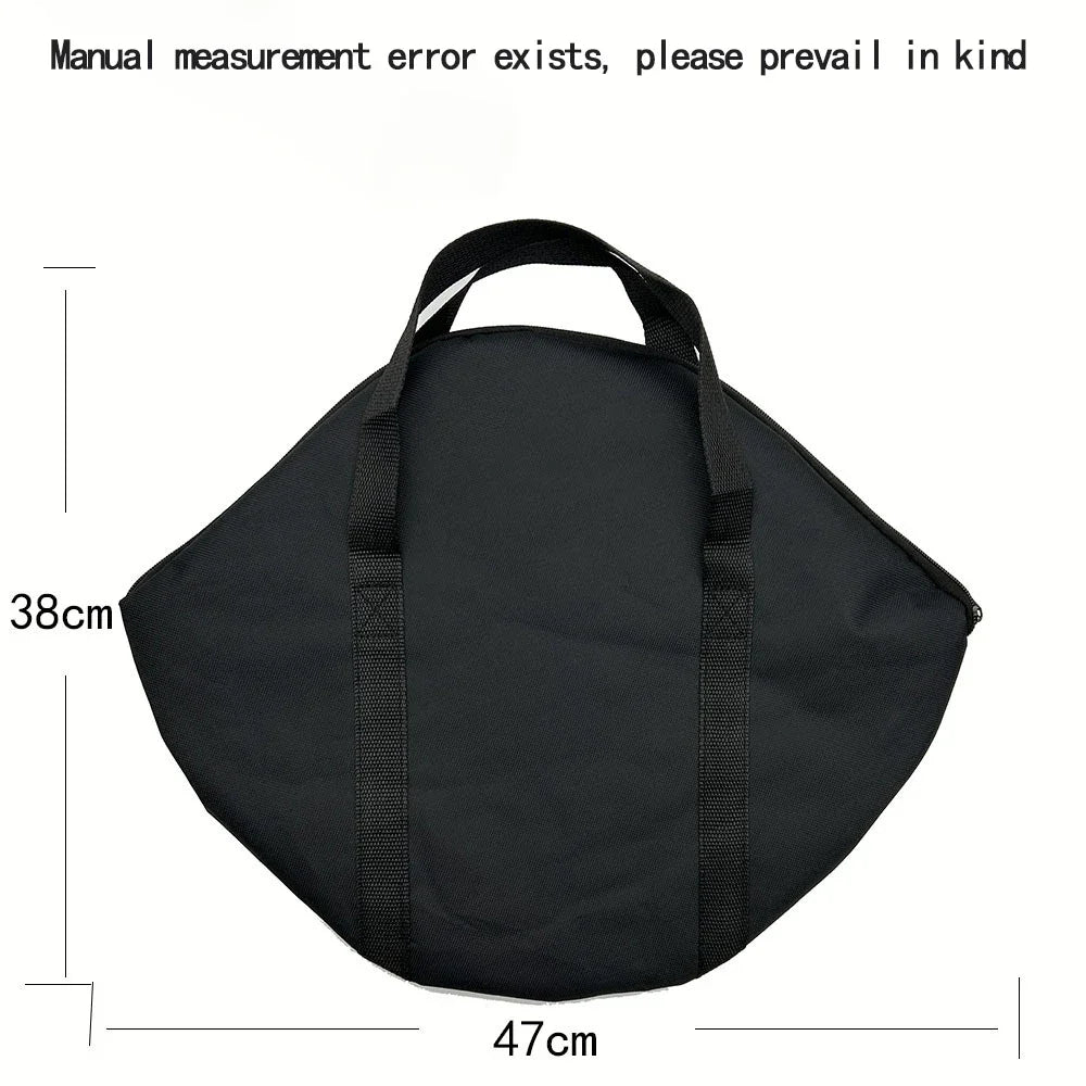 Baking Pan Storage Bag with Handle 600D Oxford Grilling Pan Pouch Wear-Resistant Waterproof 47x38cm Outdoor BBQ Tool for Kitchen Peaceful Pleasures Health and Wellness