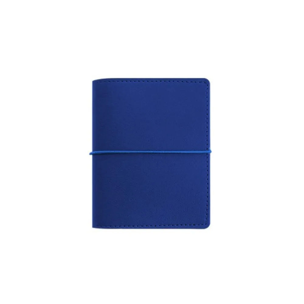 Simple M5 Loose Leaf Notebook PU Leather 50 Sheets Mini Pocket Notebook Planner Schedule DIY Binder Notebook School Peaceful Pleasures Health and Wellness Dark Blue