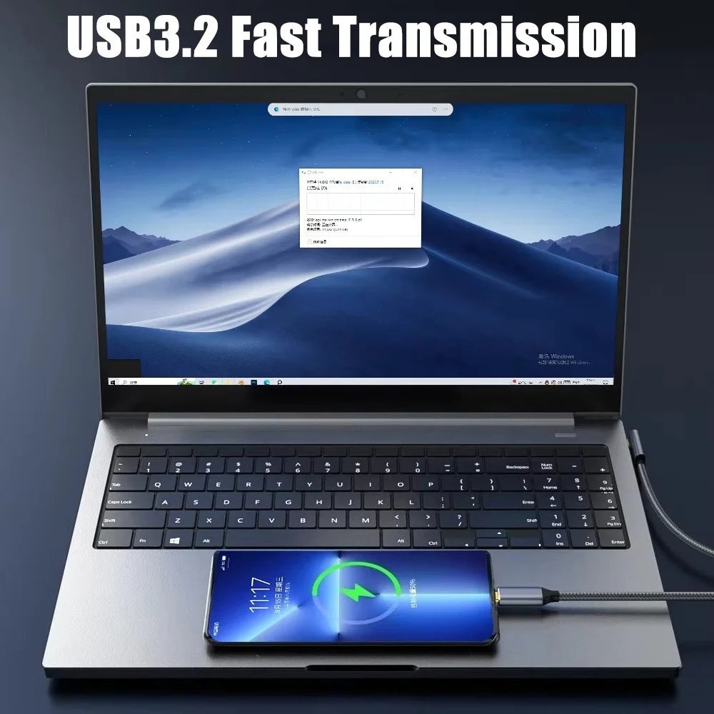 USB-C to USB-C PD 100W Cable | 10Gbps 5A 4K 60Hz Fast Charge