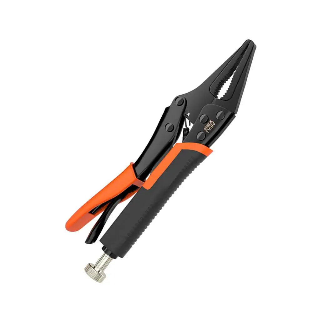 7/9/10 Inch Strong Locking Pliers Universal Multifunctional Pressure Pliers Round/Straight/Tip Mooth Pipe Wrench Hand Tools Peaceful Pleasures Health and Wellness 9 inch tip