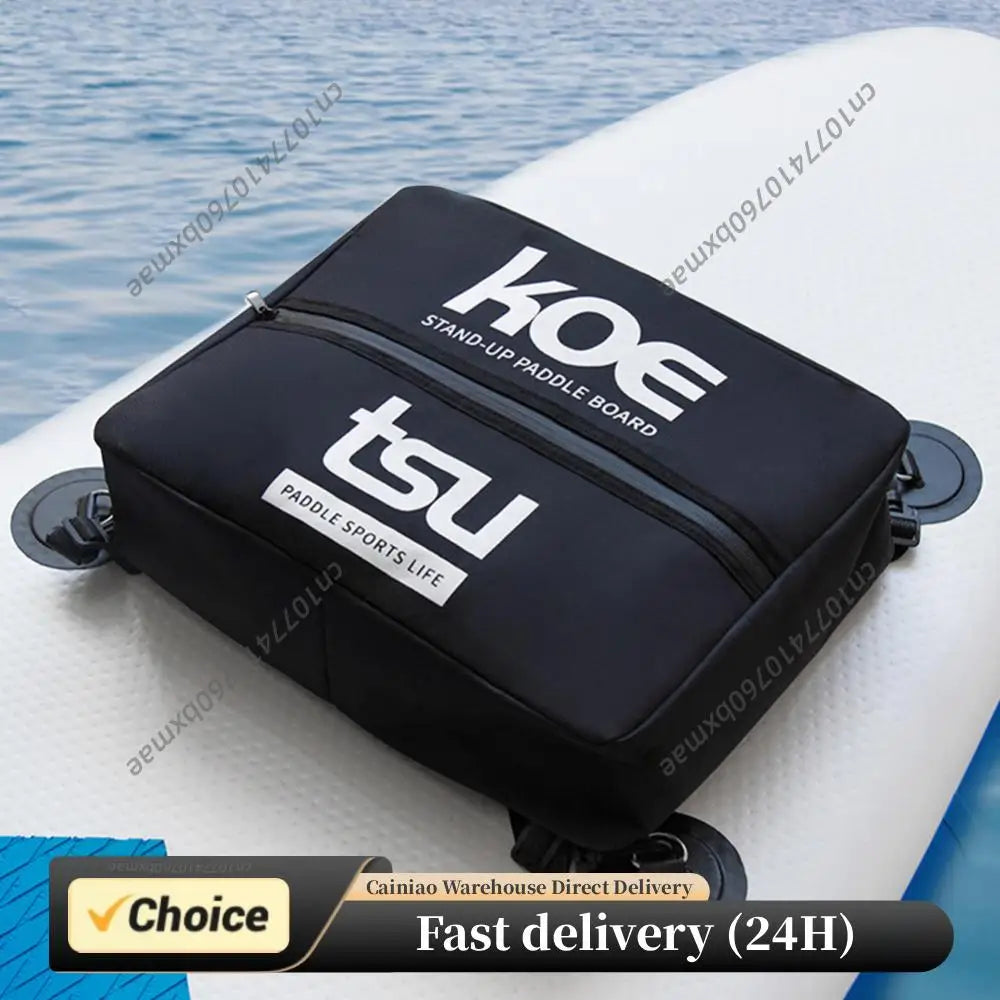 SUP Cooler Bag Insulated Waterproof Deck Pack with Swivel Clips For Paddle Board Surfboard Storage Mesh Bag Outdoor Water Sport Peaceful Pleasures Health and Wellness