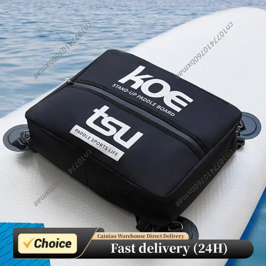 SUP Cooler Bag Insulated Waterproof Deck Pack with Swivel Clips For Paddle Board Surfboard Storage Mesh Bag Outdoor Water Sport Peaceful Pleasures Health and Wellness
