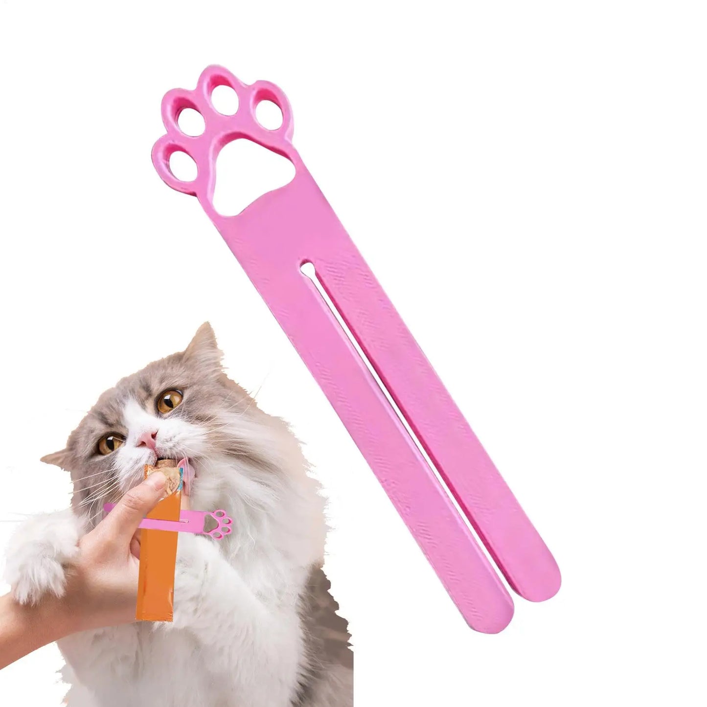 Cat Head Wet Treat Squeezer – Portable Food Pouch Dispenser