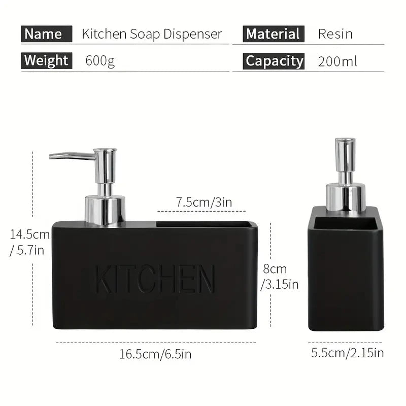 Multifunctional Soap Dispenser with Sponge Holder | Countertop