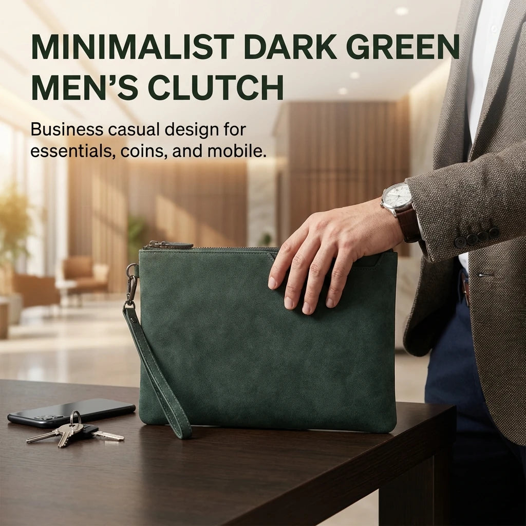 Men's Clutch Bag Business Casual Design Phone Pouch With Multiple Functions Lightweight And Durable For Daily Use Peaceful Pleasures Health and Wellness