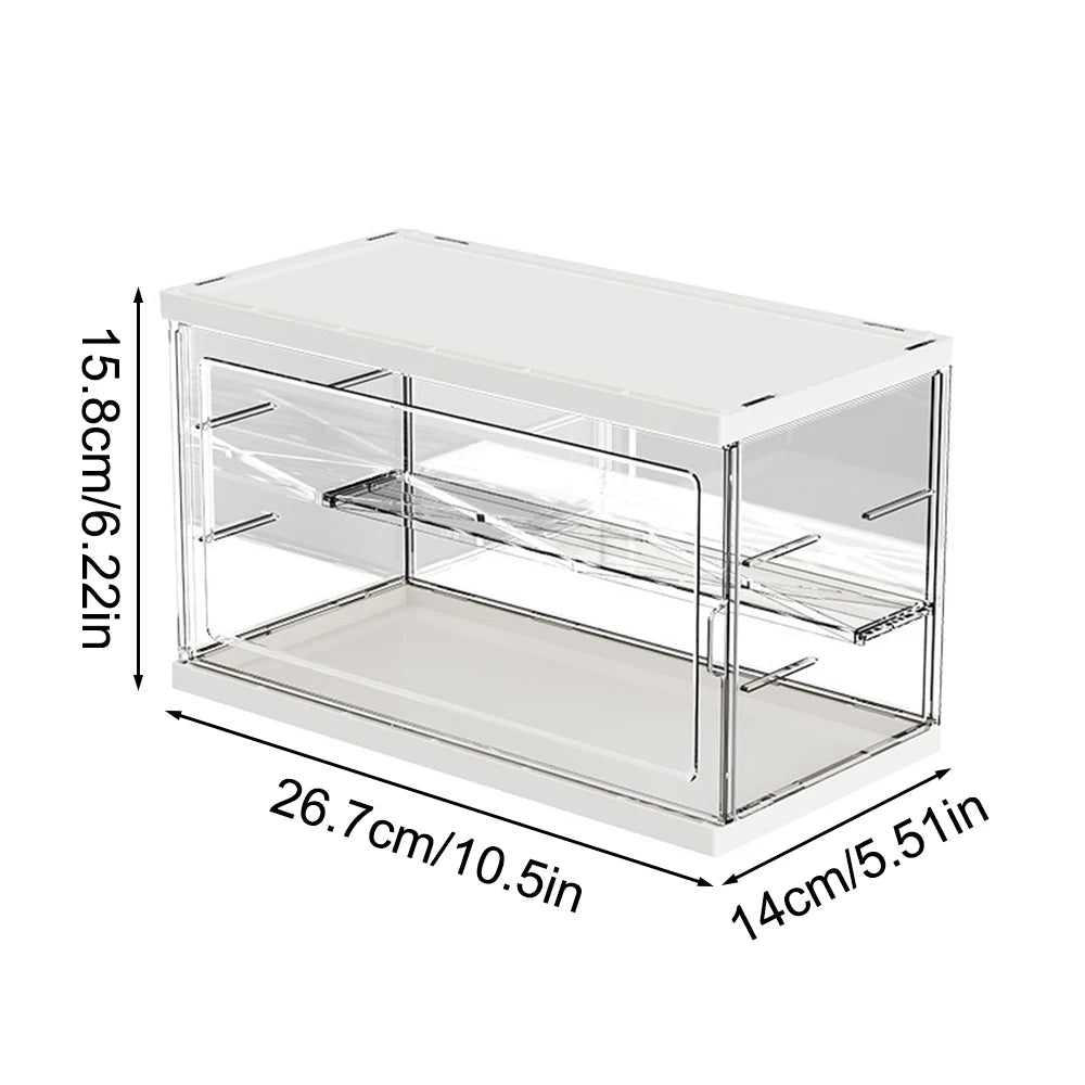 Transparent Acrylic PP Plastic Blind Box Storage Display Rack for Handmade Dolls Bubble Mart Doll Display Box Organize storage Peaceful Pleasures Health and Wellness