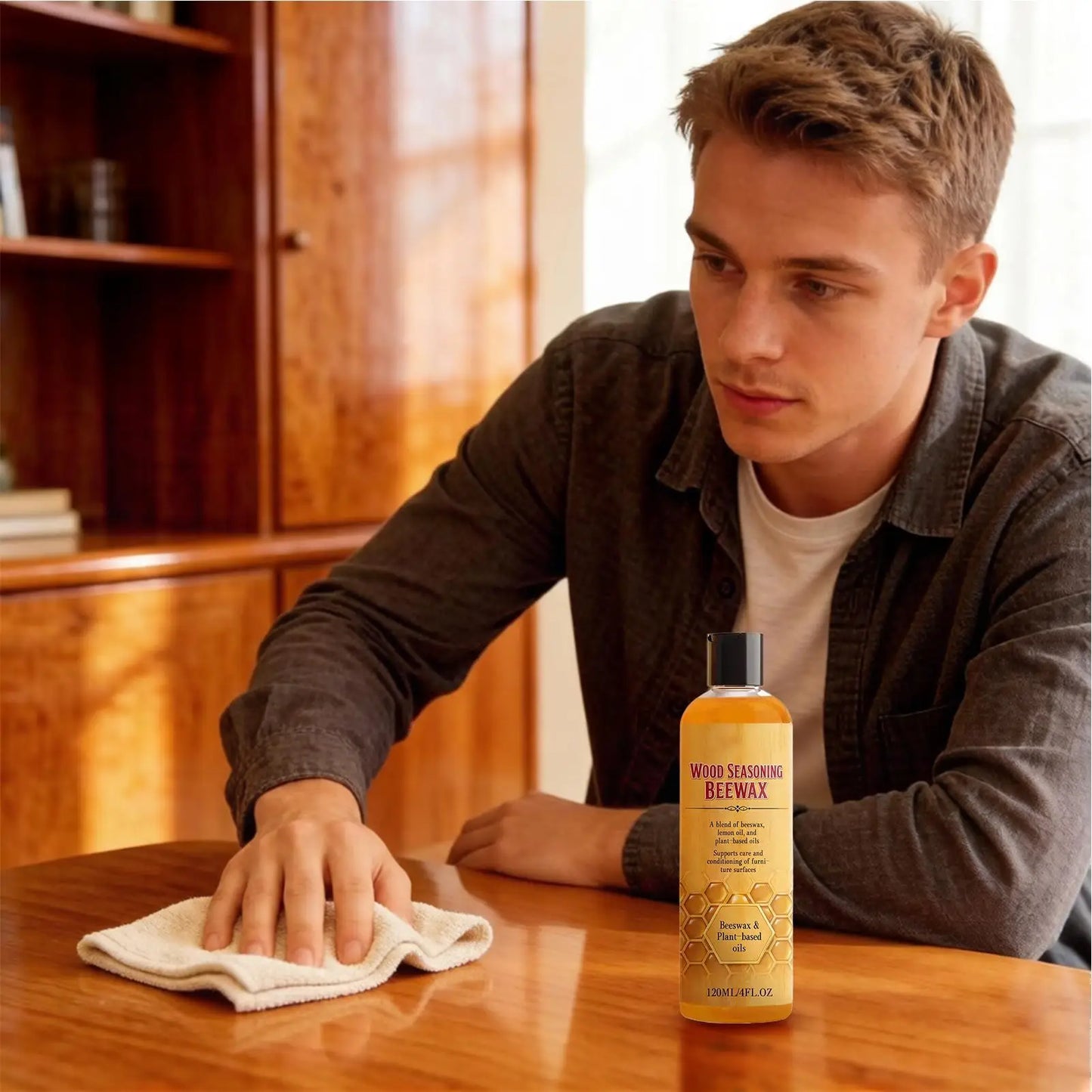 Beeswax Wood Conditioner 120ml | Polish & Protect Hardwood