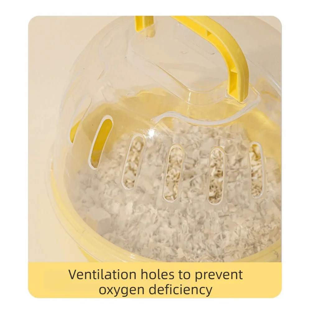 Portable Hamster Carrier Cage – Transparent Travel Box for Pets