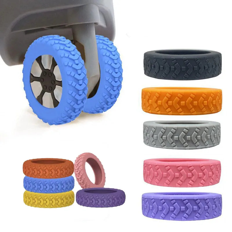 Upgraded Thickened Luggage Wheel Protection Repair Trailer Mute