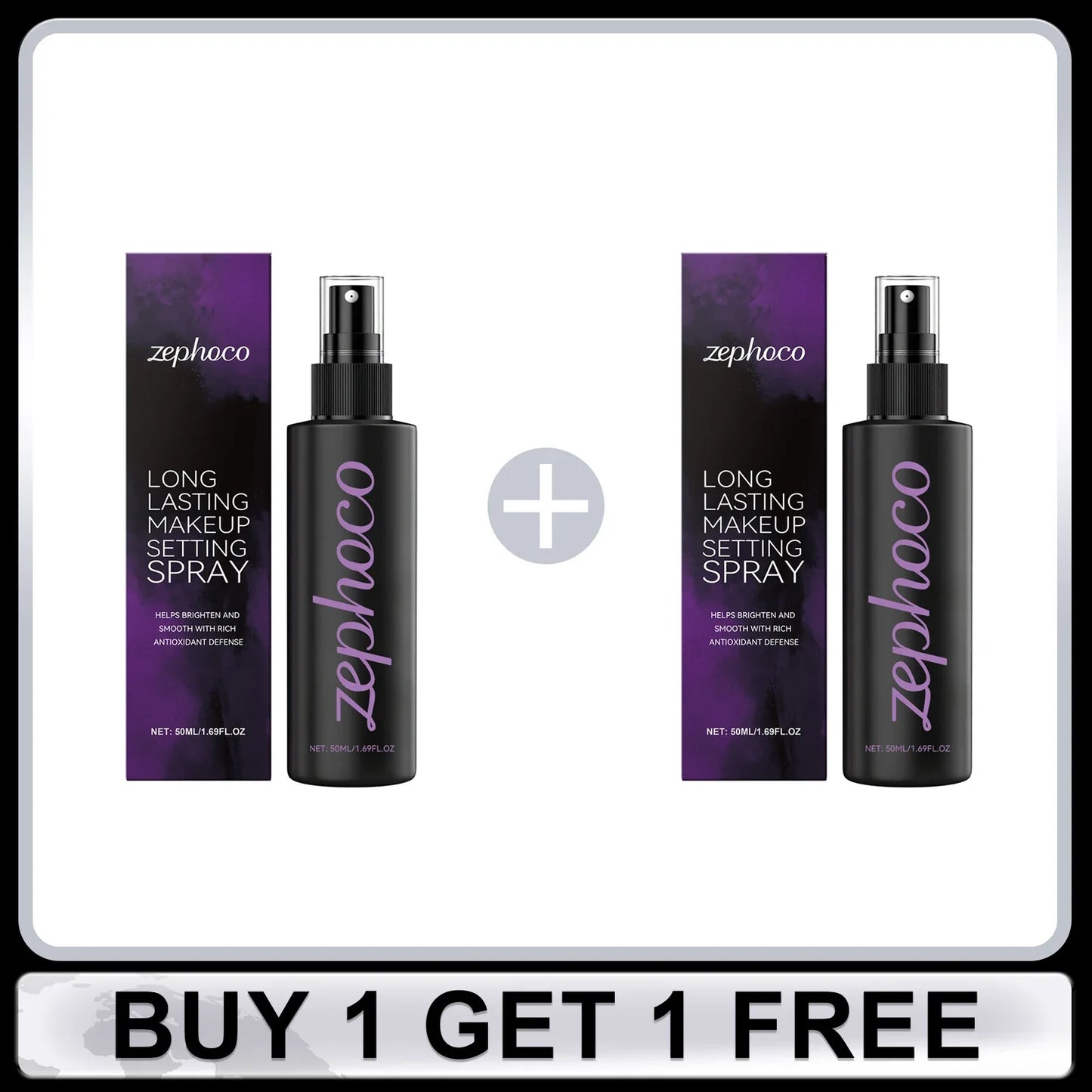 ZEPHOCO Waterproof Matte Makeup Setting Spray – Oil Control 50ml