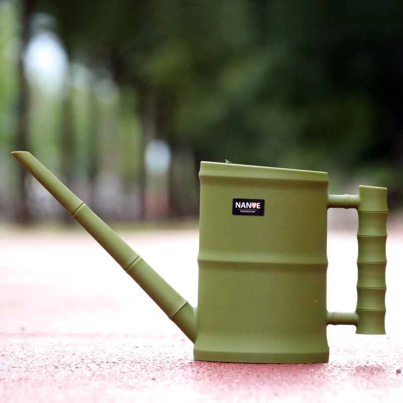 Gardening flowers and green plants plastic bamboo tube long mouth watering kettle courtyard home special watering kettle Peaceful Pleasures Health and Wellness