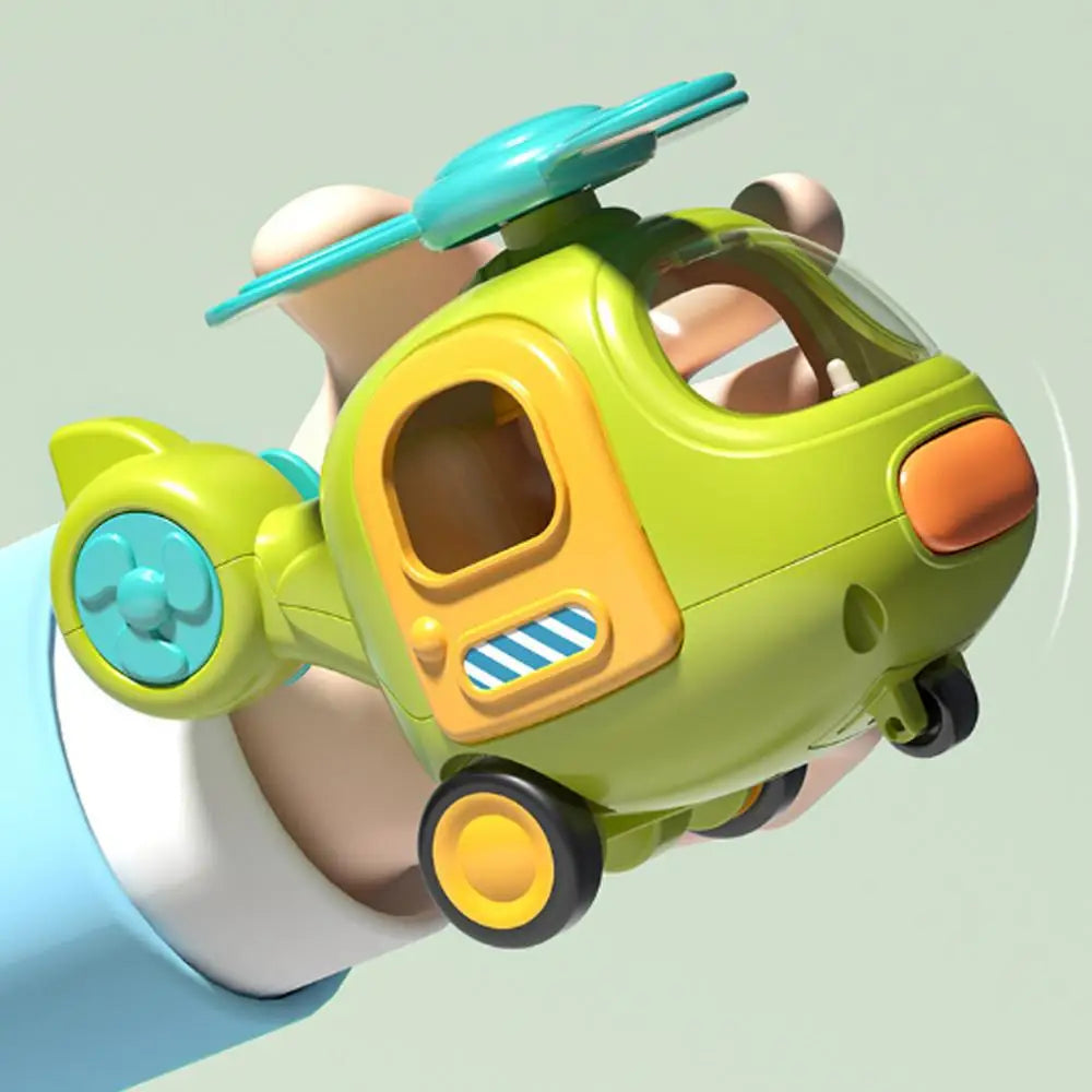 Cartoon Car Toys Dump Truck Mixer Excavator Ladder Helicopter