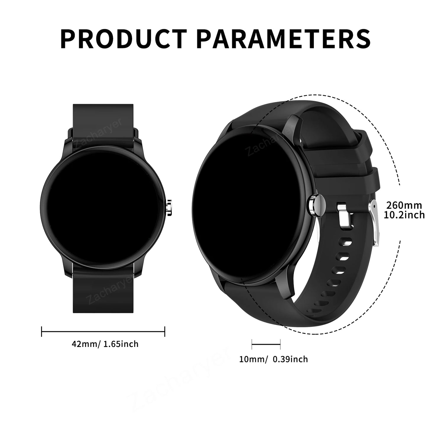 LOMAXFR Smart Watch – Multi-Sport, Heart Rate & Notifications