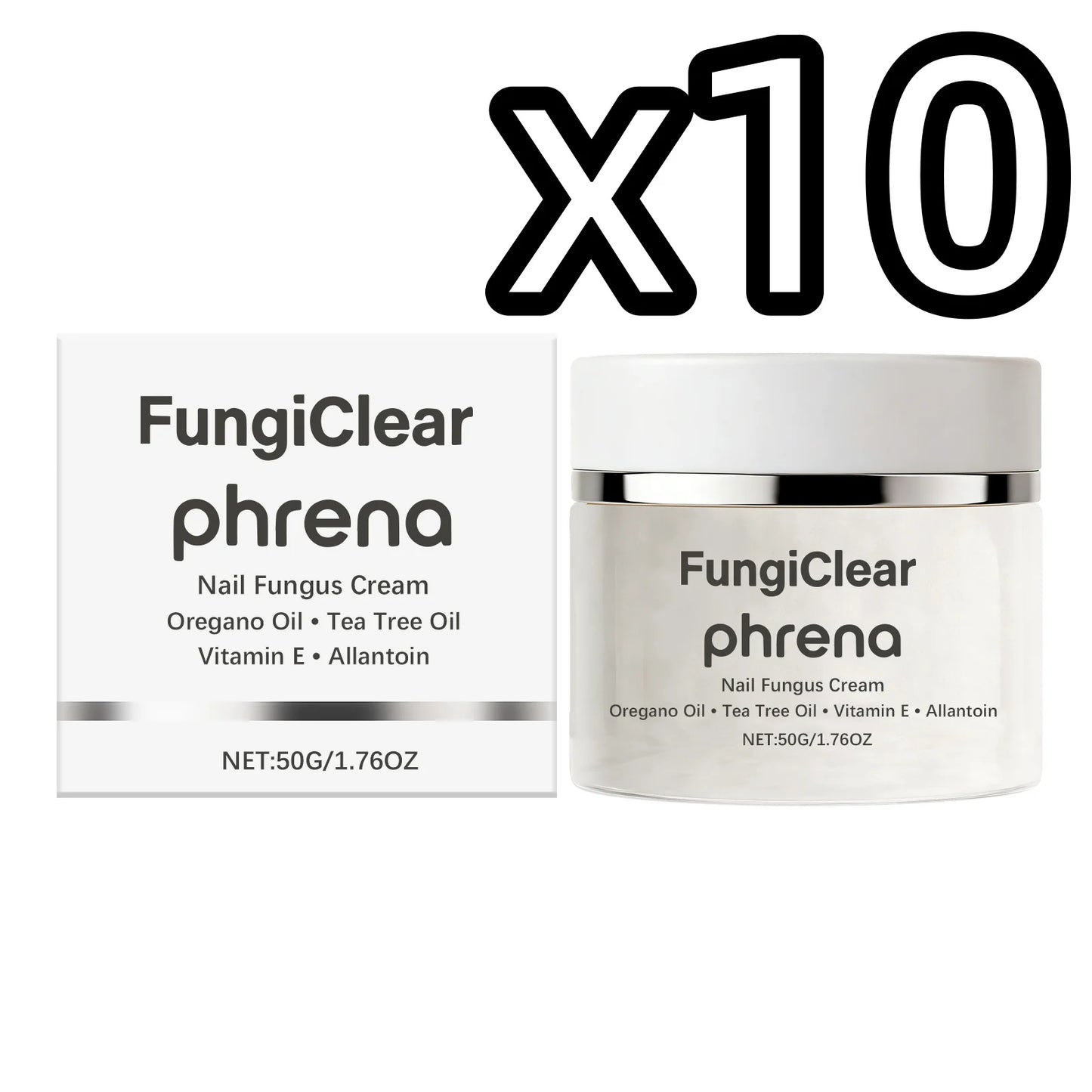 Plant Extract Nail Care Cream Deep Penetrate Nourish Nails Repair Damaged Surface Reduce Cracks Daily Care Nails Fungus Creams Peaceful Pleasures Health and Wellness 50g Boxed x 10