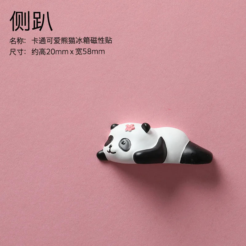 Creative Cartoon Panda Refrigerator Magnet Magnet Decorative Pendant Cute Magnetic Magnet Stickers Message Board Home Decor 자석 Peaceful Pleasures Health and Wellness type6