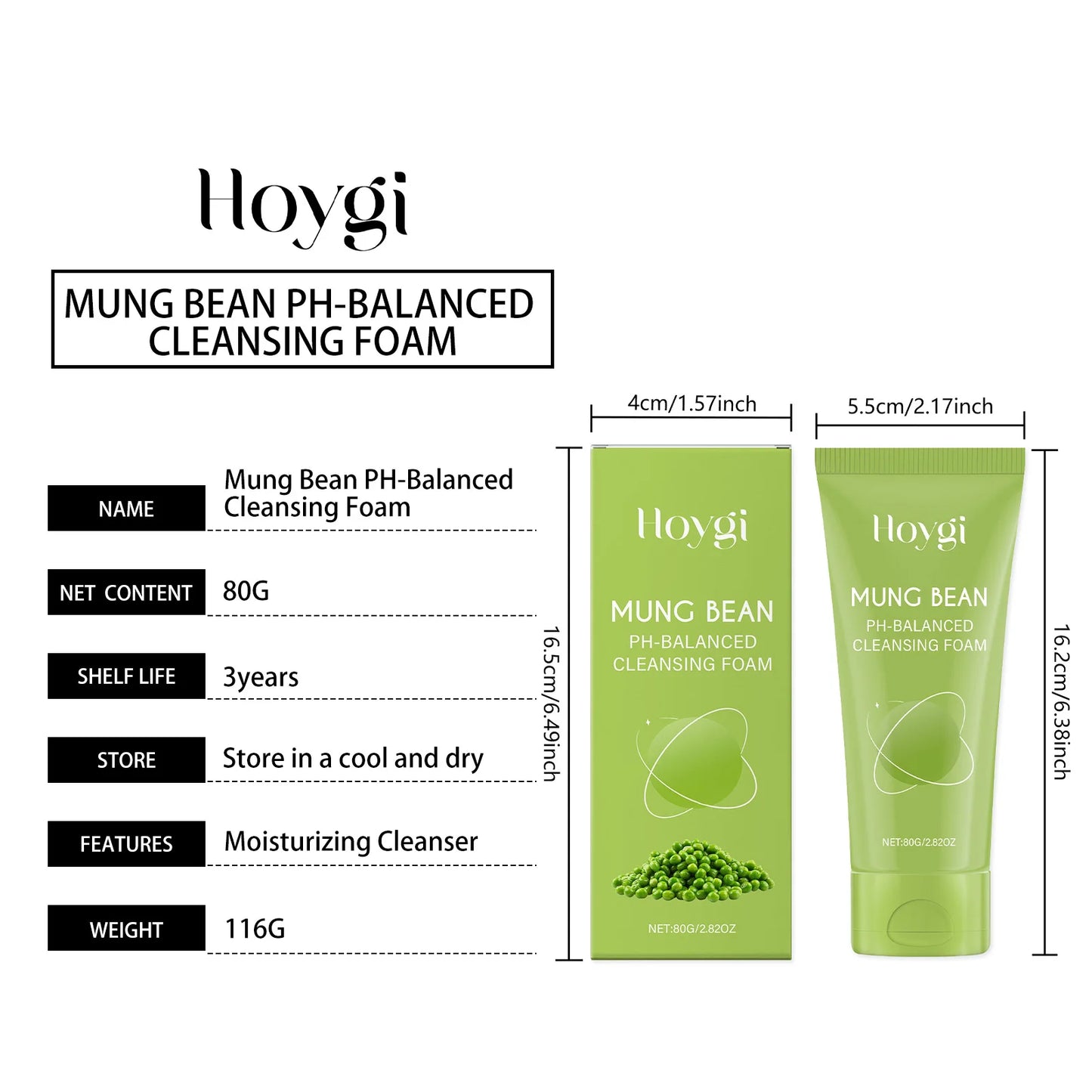 HOYGI Facial Cleanser – Oil Control, Brightening & Hydrating