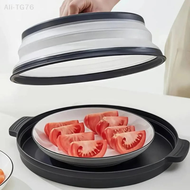 Foldable Microwave Splatter Cover | Colander & Steamer Tray