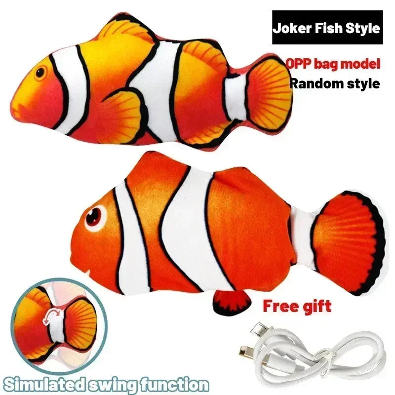 Floppy Fish Cat Toy – USB Rechargeable Interactive Cat Toy