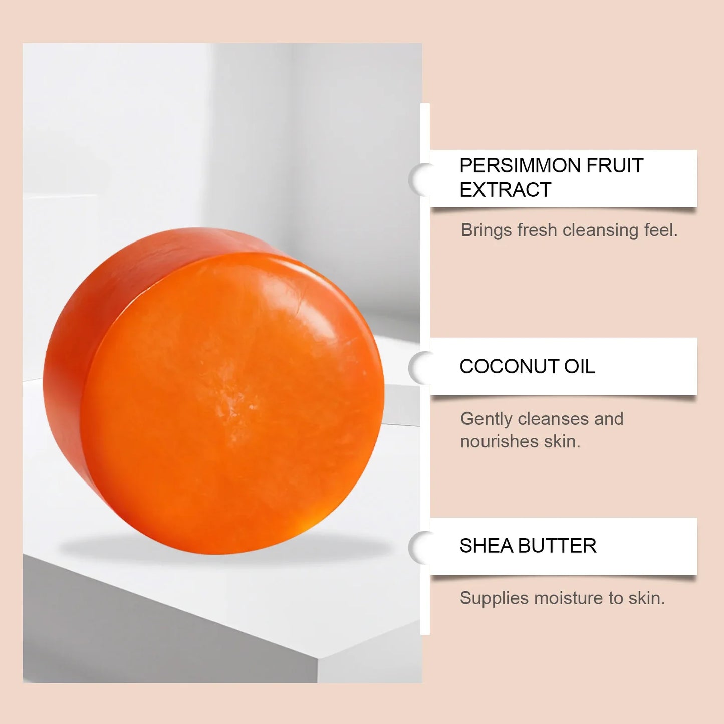 Persimmon Moisturizing Cleansing Soap – Soft & Smooth Skin