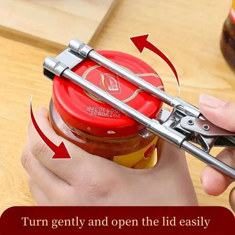 Adjustable Stainless Steel Jar & Bottle Opener | Kitchen Tool