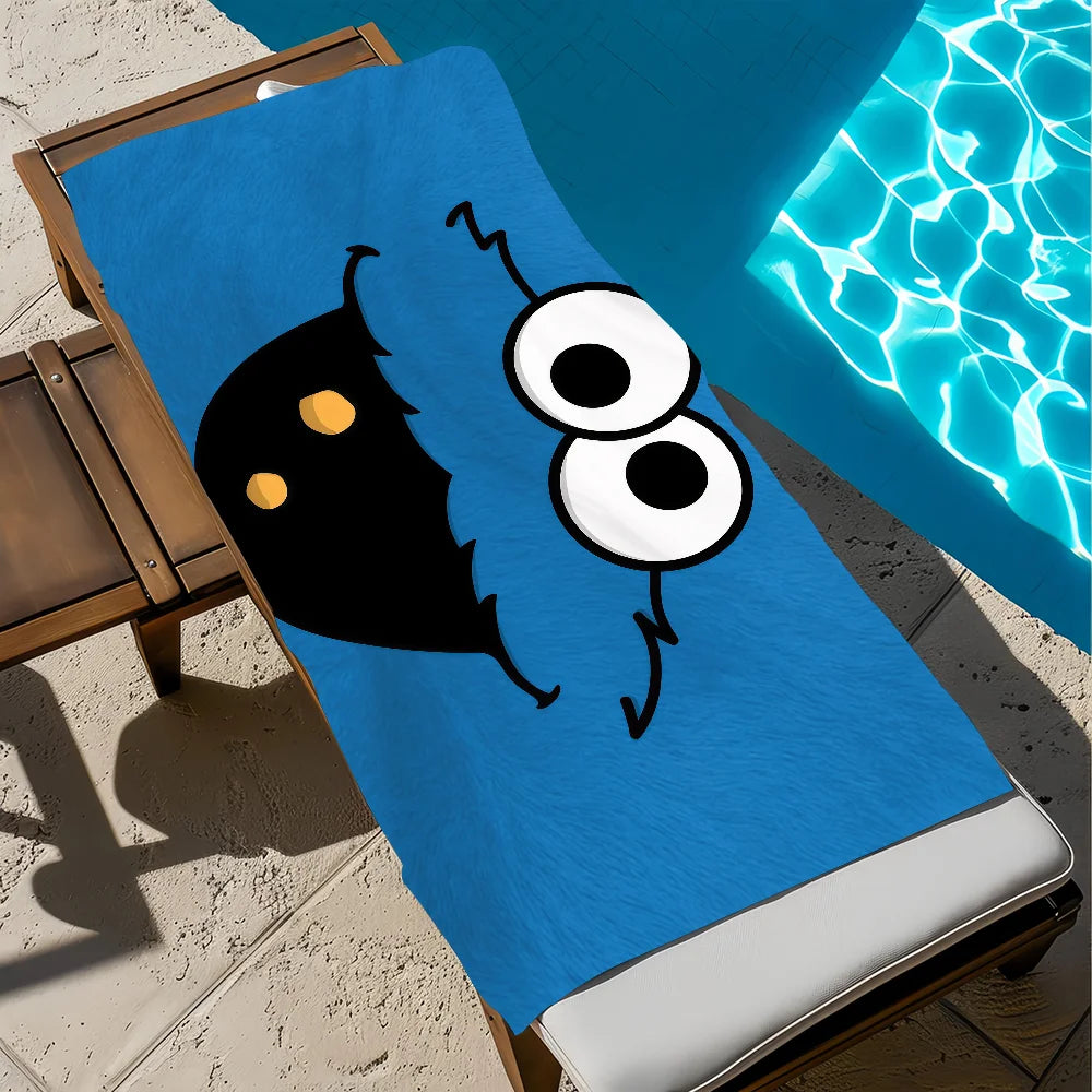 Cookie Monster Quick-Dry Beach Towel | Gym, Travel & Spa