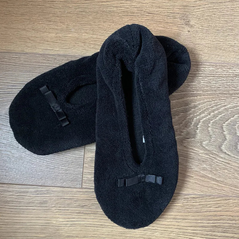 Women's Fluffy Winter Indoor Slippers | Ballerina Slipper Socks