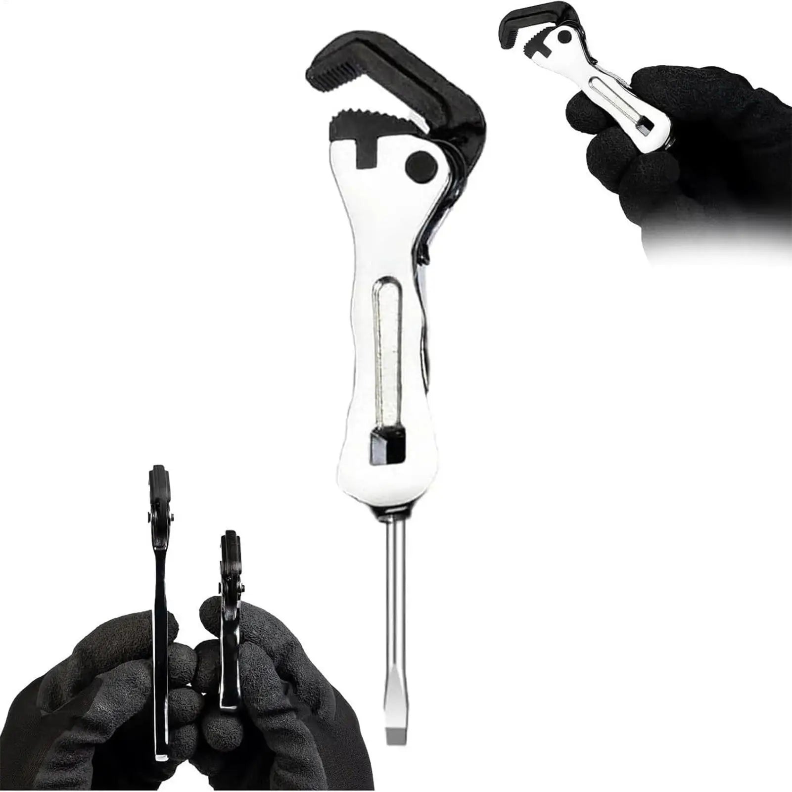 Stubby Adjustable Wrench Non-Slip Short Handle Tool Small Adjustable Wrench For Mechanic Plumbing Home Maintenance Mechanical Peaceful Pleasures Health and Wellness