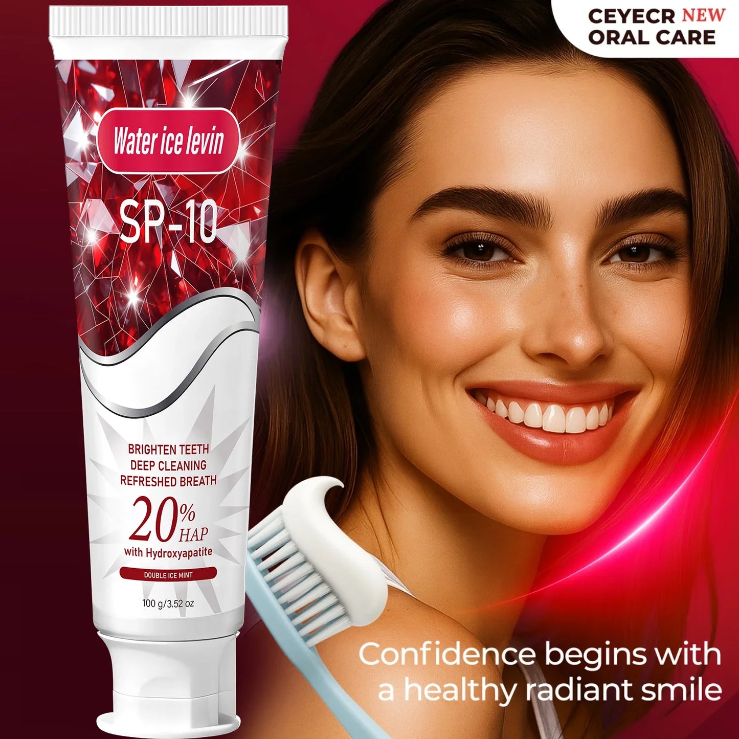 20% Hydroxyapatite Toothpaste – Whitening & Deep Clean Mint