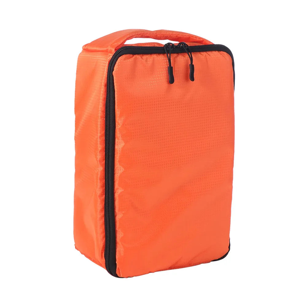 Removable SLR Camera Bag with Handle Detachable Divider Lenses Storage Case Collapsible Foldable Camera Lens Pouch Peaceful Pleasures Health and Wellness Orange