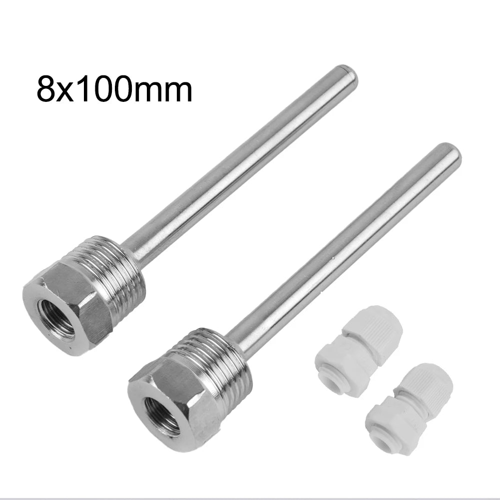 Temperature Sensor Housing 1 2 Teeth Blind Tube Stainless Steel Probe